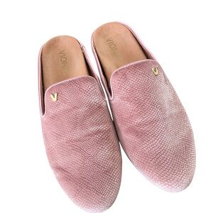 Vionic Blush Pink Textured Mules
